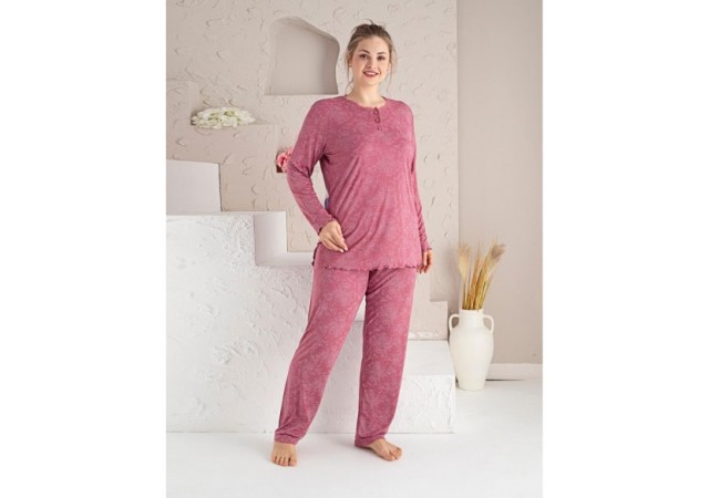 Pijamale Dama Battal Compact Penye Baki 26